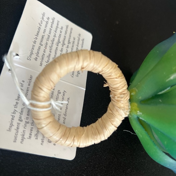 Williams Sonoma Green Faux Floral Succulent Accents NWT Green SET (4) - Picture 2 of 9